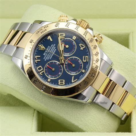 rolex daytona blue arabic numeral watch serial 856kp921 model 116523|Buy Used Rolex Daytona 116523 .